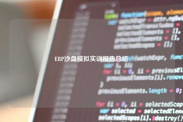 ERP沙盘模拟实训报告总结