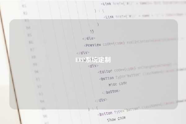 ERP系统定制
