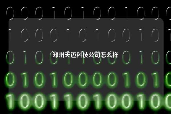 郑州天迈科技公司怎么样