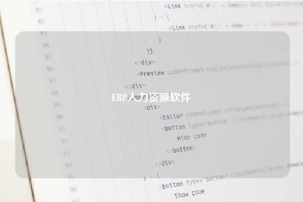 ERP人力资源软件